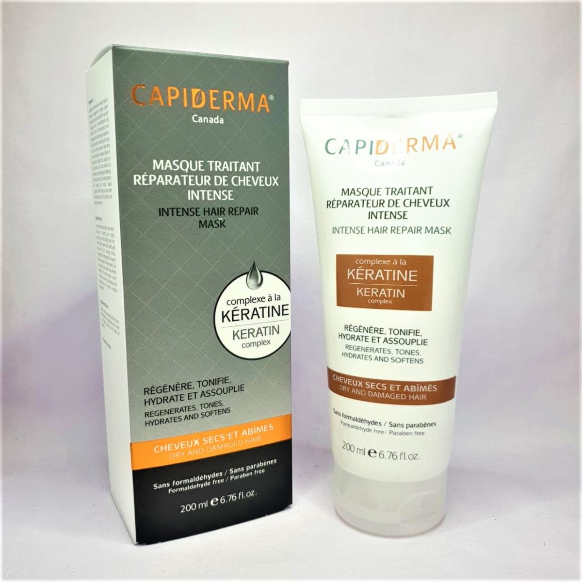 CAPIDERMA MASQUE TRAITANT REPARATEUR DE CHEVEUX INTENSIF 200ML - Image 1