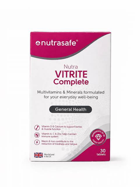 2021/10/1000212534.jpg NUTRASAFE VITRITE COMPLETE – 30 TABLETS - Image 1