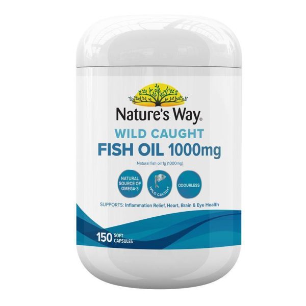 Nature’s Way Wild Caught Fish Oil 1000mg – 150 Capsules