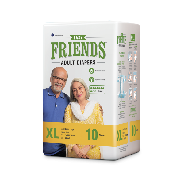 Friends Easy Adult Diapers (XL) 10’s – Unisex