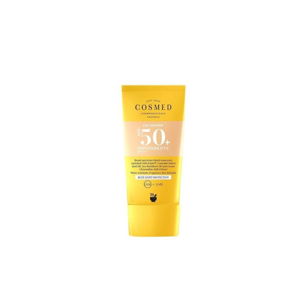 Cosmed Sun Essential Skininvisible Skinvisible CC SPF 50 Tinted CC Face Sunscreen for All Skin Types New Generation Filters 30 ml