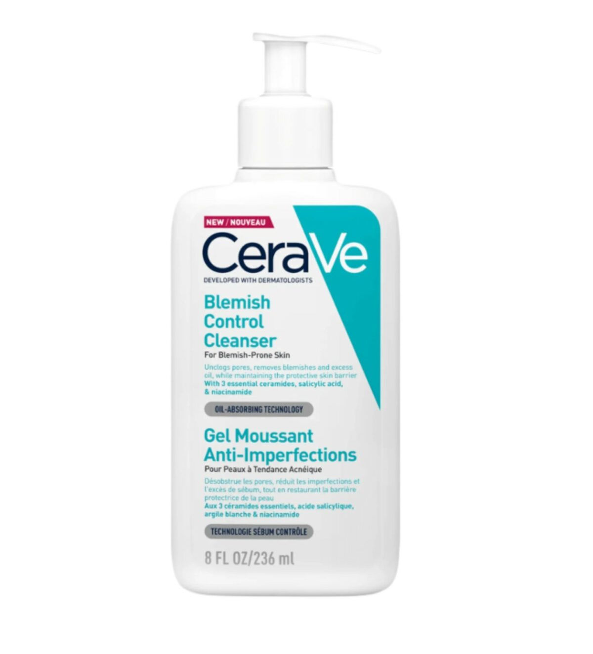 701133B3-FF74-4703-9AE0-B7E327ABCFC6 CeraVe Blemish Control Cleanser 236ml - Image 1