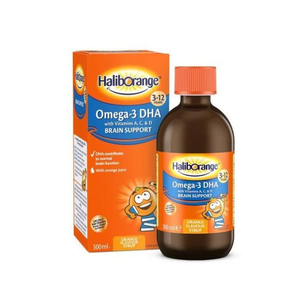Haliborange Omega-3 DHA Orange Flavoured Syrup 300ml