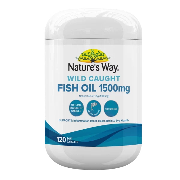 Nature’s Way Wild Caught Fish Oil 1500mg – 120 Capsules