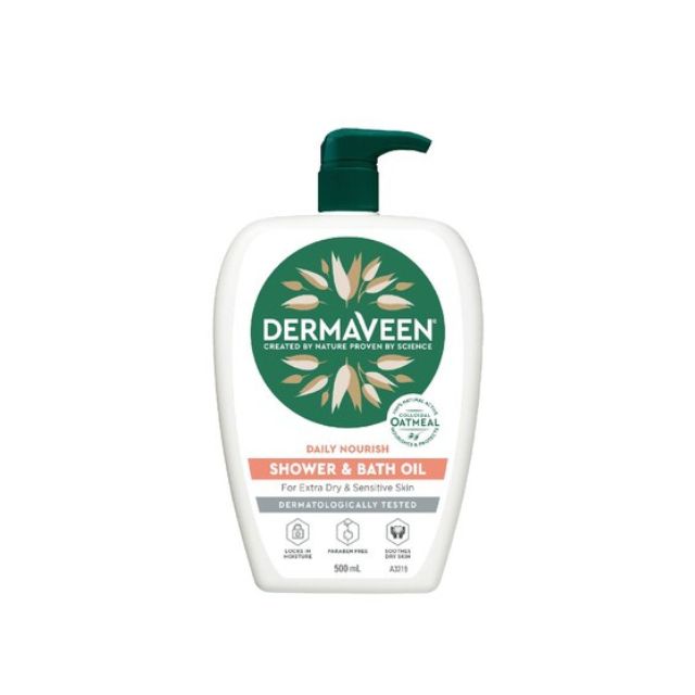 10002055 Dermaveen Shower & Bath Oil – 500ml - Image 1