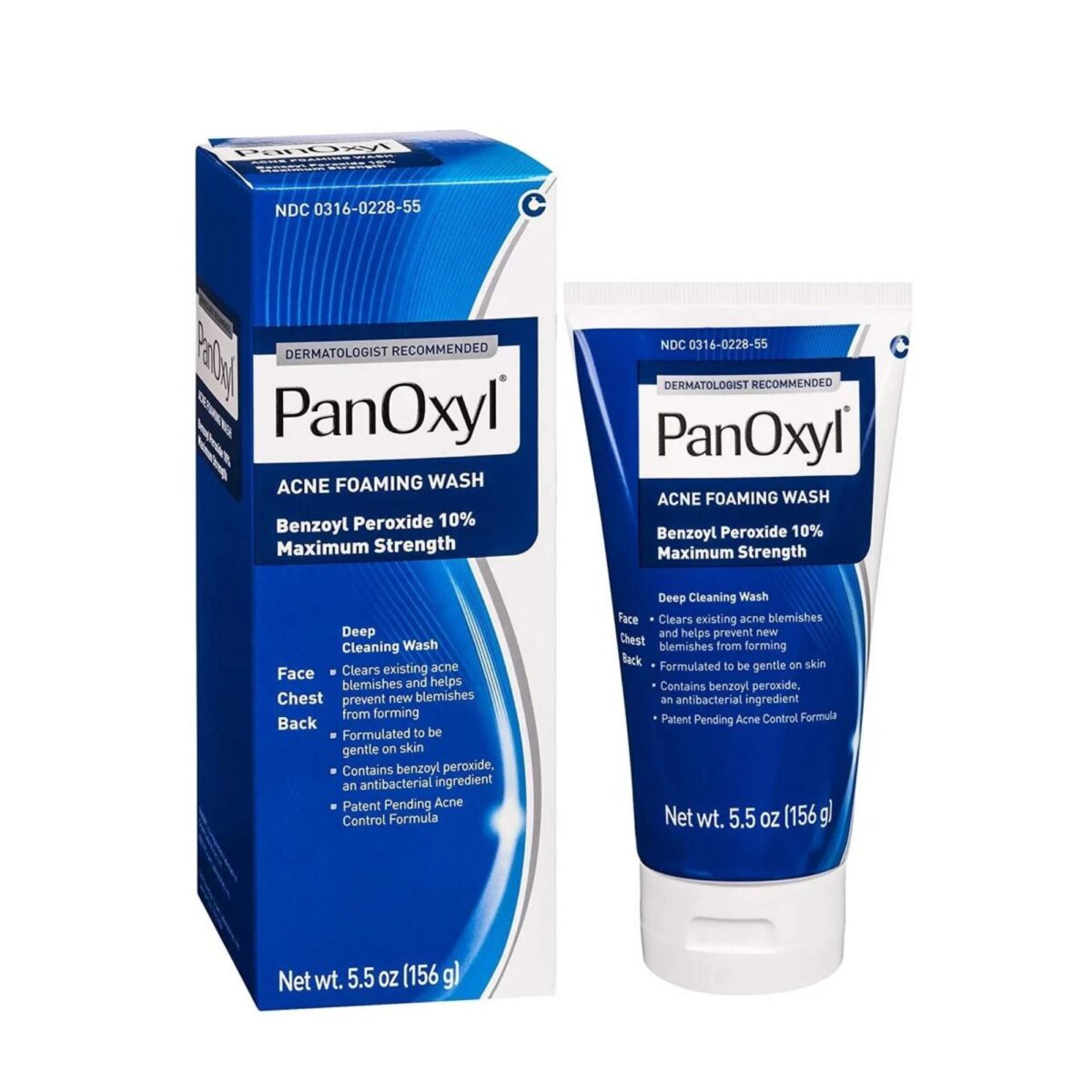 PANOXYL Acne Foaming Wash Benzoyl Peroxide 10% Maximum Strength -156 g - Image 1