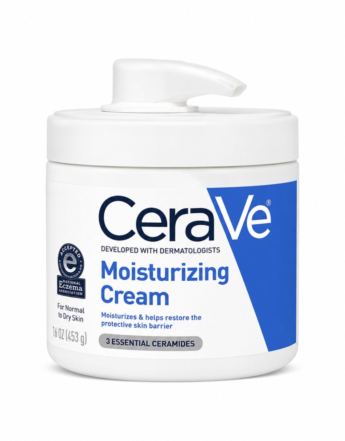 CeraVe Moisturizing Cream for Face & Body - Normal to Dry Skin - 453g - Made in USA - Image 1