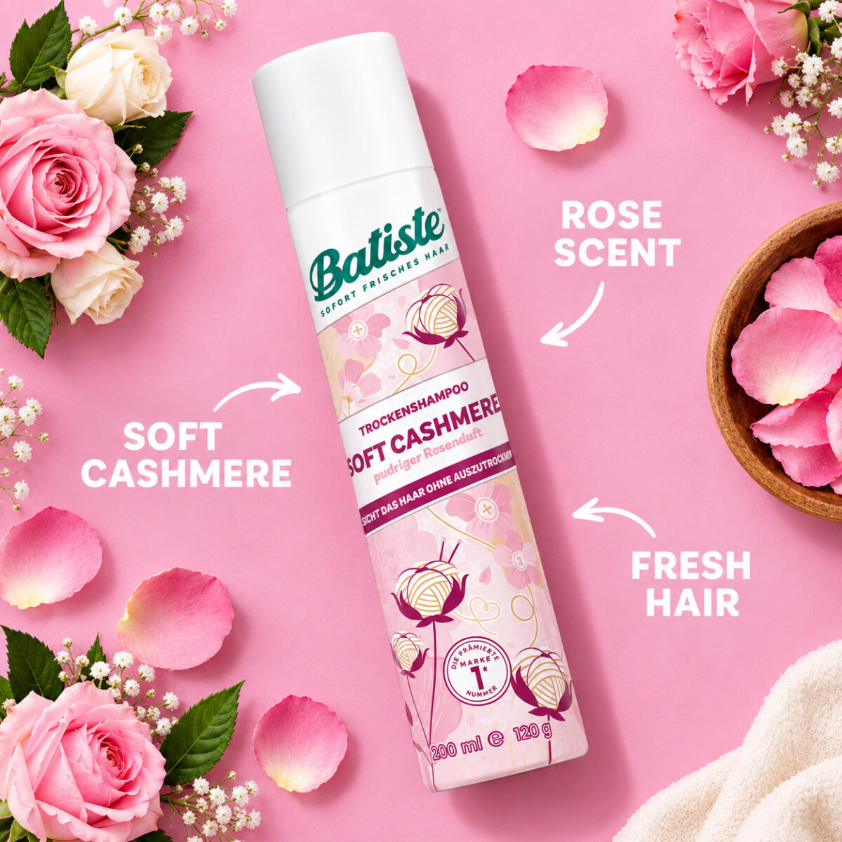 batiste_soft_cashmere_advertisement BATISTE SOFT CASHMERE DRY SHAMPOO 200ML - Image 1